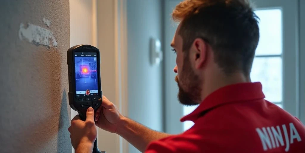 Recherche non destructive de fuite + réparation urgente